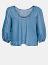 ONLY CARMAKOMA Blaue Denim-Bluse ONLY CARMAKOMA