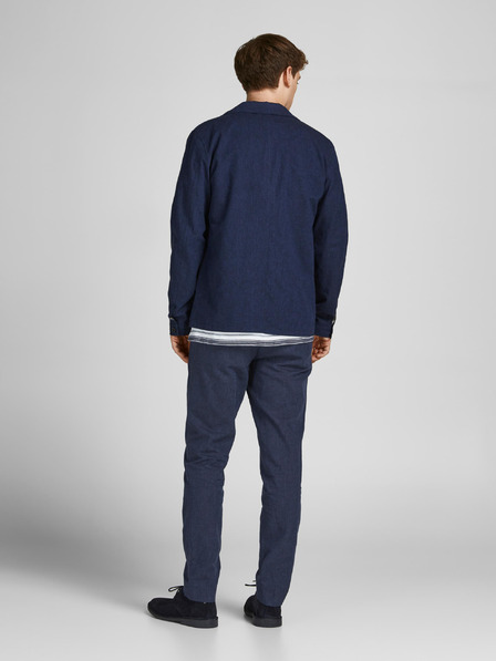 Jack & Jones Jack & Jones Leinen Anzughose dunkelblau