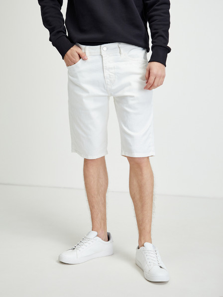 Diesel Weiße Diesel Herren Denim Shorts