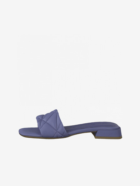 Tamaris Blaue Leder-Pantoffeln Tamaris
