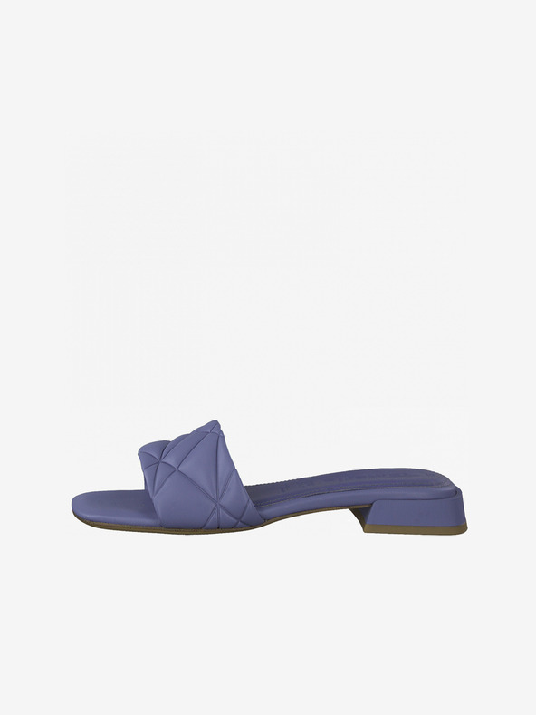 Tamaris Blaue Leder-Pantoffeln Tamaris