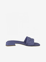 Tamaris Blaue Leder-Pantoffeln Tamaris