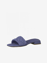 Tamaris Blaue Leder-Pantoffeln Tamaris