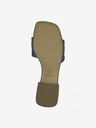 Tamaris Blaue Leder-Pantoffeln Tamaris