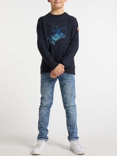 Ragwear Dunkelblaues Sweatshirt für Jungen mit Aufdruck Ragwear Yanis
