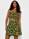 Noisy May Gelber und blauer kurzer Rock mit Blumenmuster Noisy May Sunflower