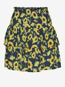 Noisy May Gelber und blauer kurzer Rock mit Blumenmuster Noisy May Sunflower
