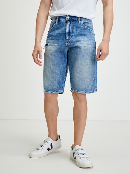 Diesel Diesel Blau Herren Ripped Denim Shorts