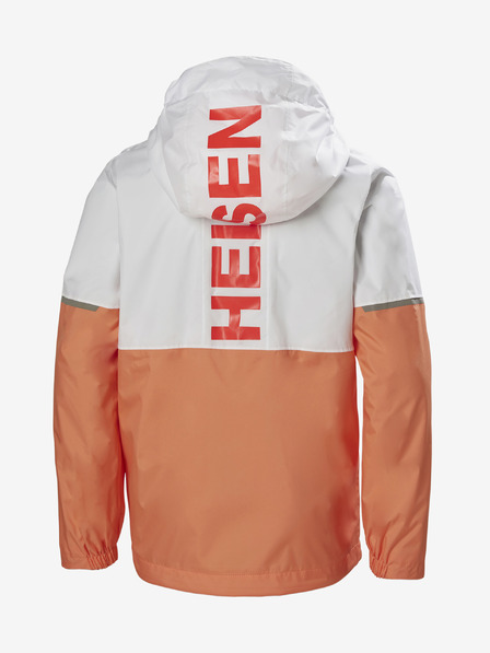 Helly Hansen Weiße und apricotfarbene leichte Mädchen-Jacke HELLY HANSEN