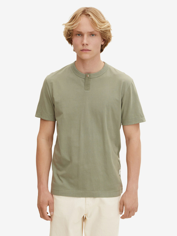 Tom Tailor Khaki Herren Basic Hemd Tom Tailor