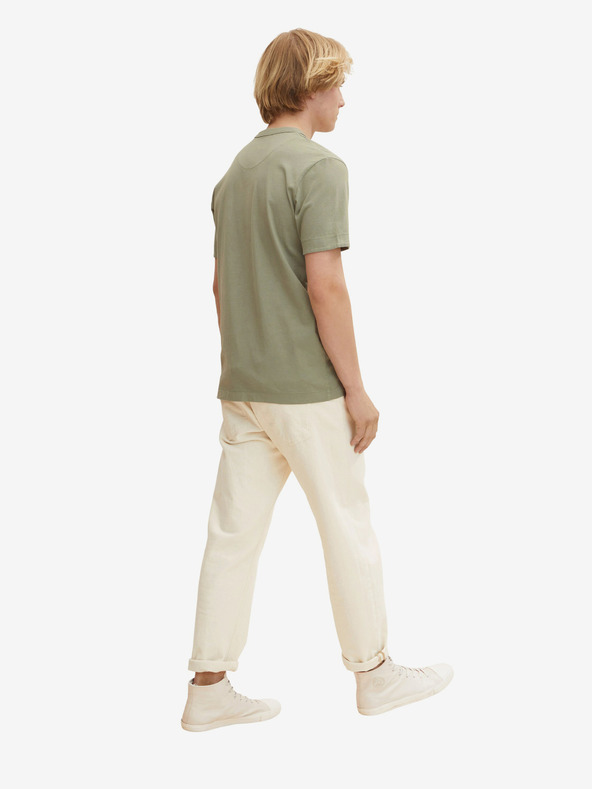 Tom Tailor Khaki Herren Basic Hemd Tom Tailor