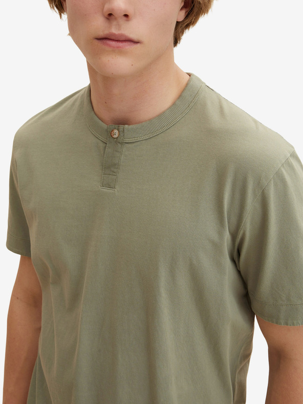 Tom Tailor Khaki Herren Basic Hemd Tom Tailor