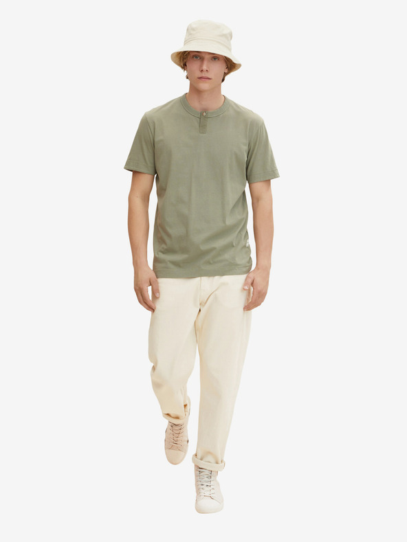 Tom Tailor Khaki Herren Basic Hemd Tom Tailor