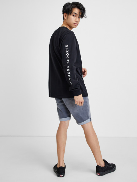 Diesel Schwarzes Herren T-Shirt mit langen Ärmeln Diesel Just