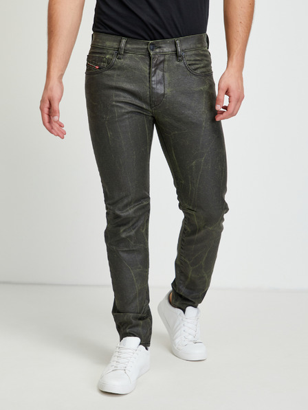 Diesel Grün und grau gemusterte Skinny Fit Jeans Diesel Strukt