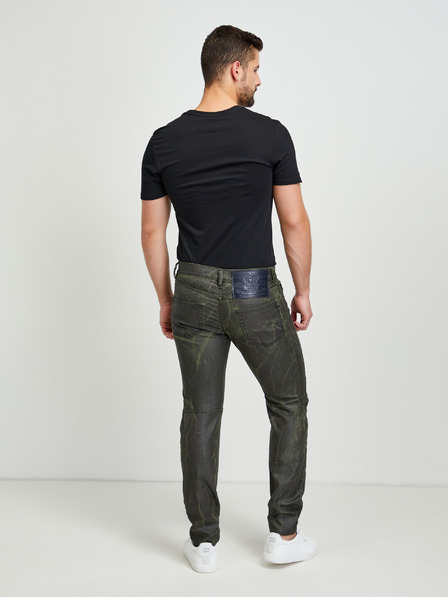 Diesel Grün und grau gemusterte Skinny Fit Jeans Diesel Strukt