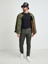 Diesel Grün und grau gemusterte Skinny Fit Jeans Diesel Strukt