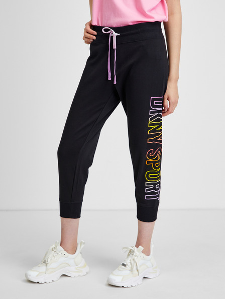 DKNY DKNY Schwarze Sport-Cropped-Sweatpants für Damen