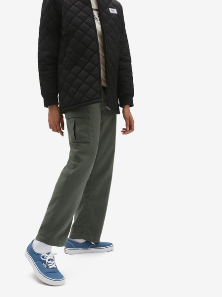 Vans Grüne Damenhosen mit Taschen VANS
