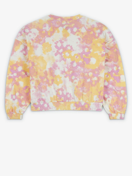Converse Gelbes und rosa geblümtes Damen-Sweatshirt von Converse
