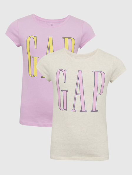 GAP Kinder-T-Shirts mit Logo, 2er-Pack GAP