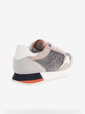 Geox Altrosa und graue Damen-Sneakers mit Wildlederdetails Geox Doralea