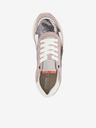 Geox Altrosa und graue Damen-Sneakers mit Wildlederdetails Geox Doralea