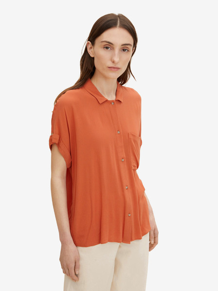 Tom Tailor Brick Damen Kurzarmhemd Tom Tailor