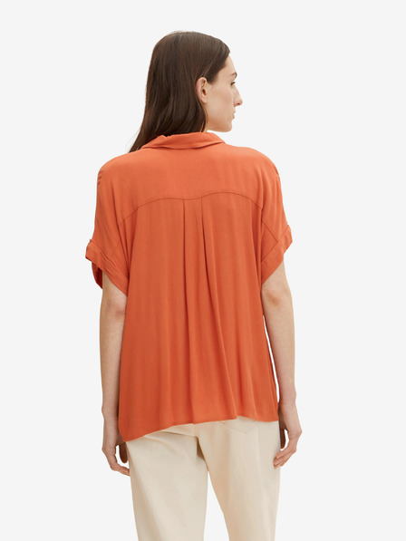 Tom Tailor Brick Damen Kurzarmhemd Tom Tailor