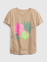 GAP Kinder T-Shirt organic mit Pailletten floral GAP