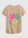 GAP Kinder T-Shirt organic mit Pailletten floral GAP
