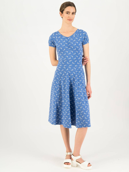 Blutsgeschwister Blau gemustertes Kleid Blutsgeschwister