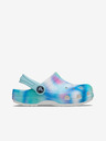 Crocs Blau gemusterte Crocs Hausschuhe für Mädchen