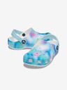 Crocs Blau gemusterte Crocs Hausschuhe für Mädchen