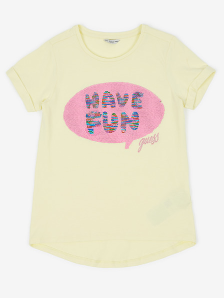 Guess Hellgelbes Mädchen T-Shirt Guess