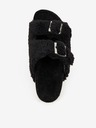 Replay Schwarze Damenpantoffeln aus Kunstfell Replay