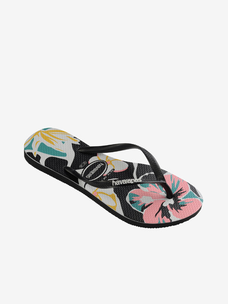 Havaianas Schwarze Havaianas Flip Flops mit Blumenmuster für Frauen