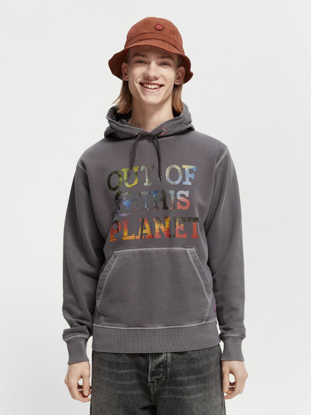 Scotch & Soda Grauer Scotch & Soda-Kapuzenpullover für Männer