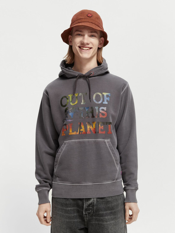 Scotch & Soda Grauer Scotch & Soda-Kapuzenpullover für Männer