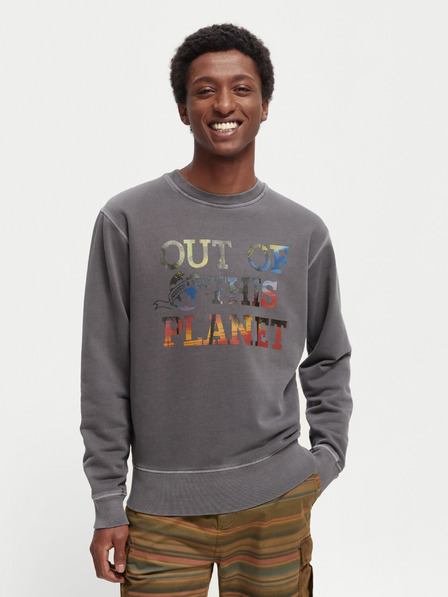 Scotch & Soda Grauer Scotch & Soda Herren-Kapuzenpullover