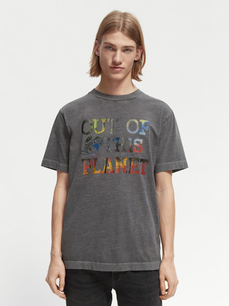 Scotch & Soda Scotch & Soda Graues Herren-T-Shirt