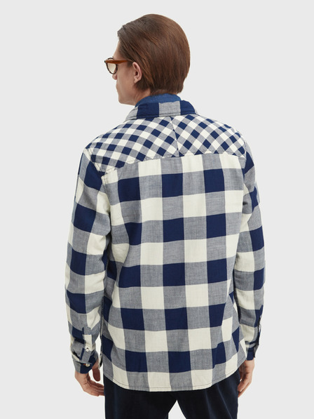 Scotch & Soda Dunkelblau kariertes Herrenhemd von Scotch & Soda
