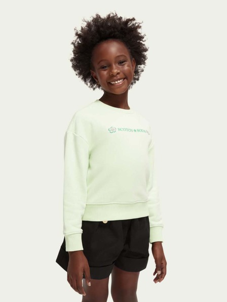 Scotch & Soda Hellgrünes Sweatshirt für Mädchen Scotch & Soda