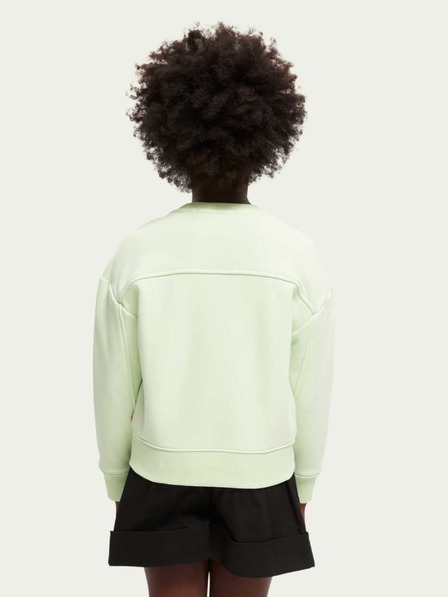 Scotch & Soda Hellgrünes Sweatshirt für Mädchen Scotch & Soda