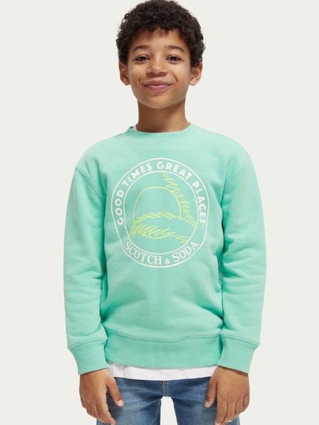 Scotch & Soda Hellgrünes Sweatshirt für Jungen Scotch & Soda