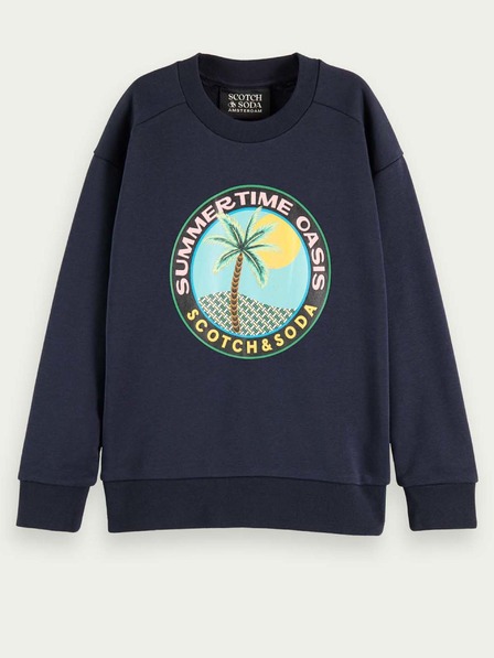 Scotch & Soda Dunkelblaues Sweatshirt für Jungen Scotch & Soda