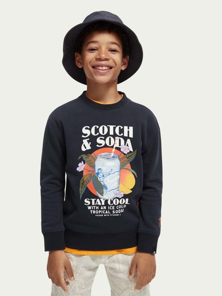 Scotch & Soda Schwarzes Sweatshirt für Jungen Scotch & Soda