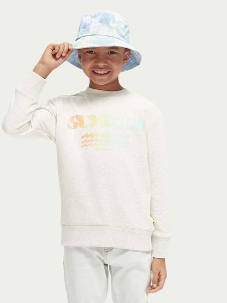 Scotch & Soda Hellgraues gestromtes Sweatshirt für Jungen von Scotch & Soda
