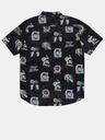 Quiksilver Schwarzes gemustertes Herrenhemd Quiksilver