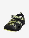 ALPINE PRO Gelbe und graue Kindersandalen ALPINE PRO WHITE